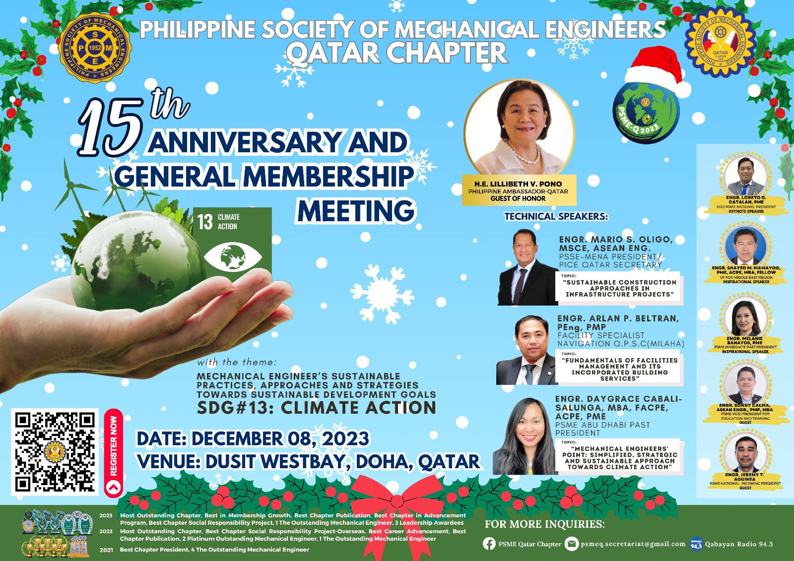 PSME-Q 15th Anniversary and General Membership Meeting 2023